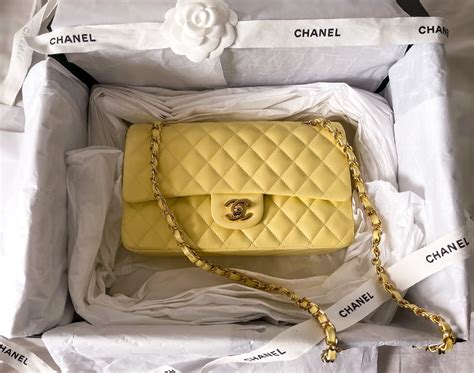 fake chanel yellow bag